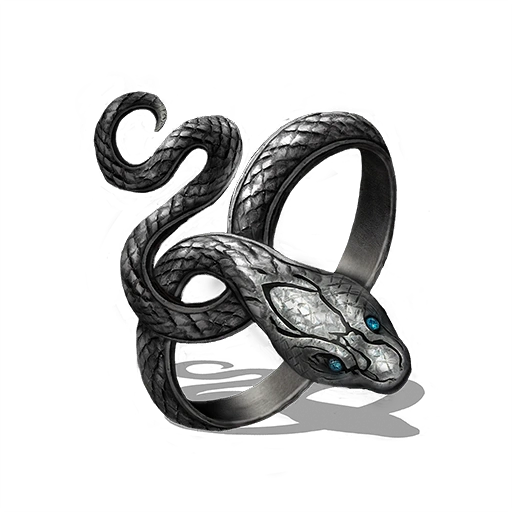 Covetous Silver Serpent Ring
