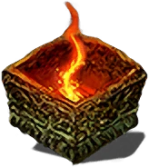 Grande braseiro ígneo