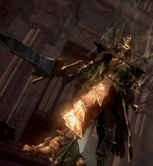 Ornstein assume a forma ampliada quando Smough é derrotado primeiro.