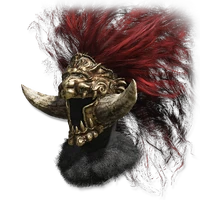 Elmo de Juba Vermelha de Radahn