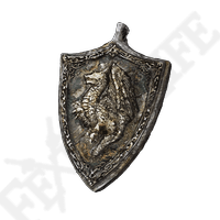 Talismã de Escudo com Brasão de Dragão